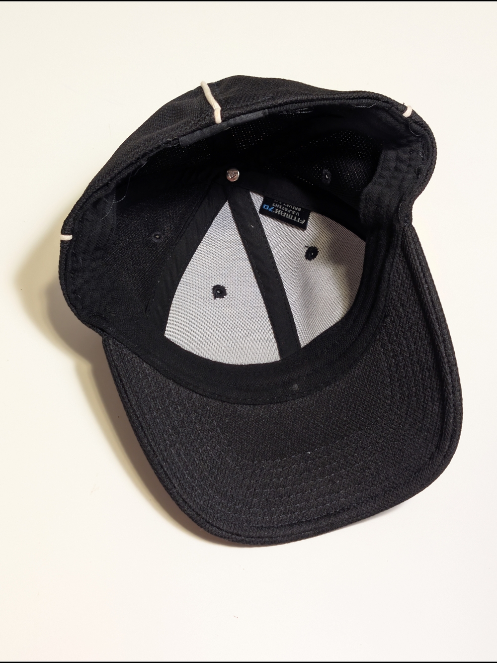 adidas Football Referee Hat Fitmax 70 Black White Piping Official Cap S/M Mesh - Picture 5 of 6
